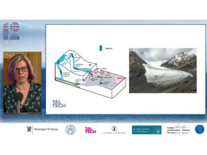 The webinar was moderated by Professor Maarja Kruusmaa, whose joint project MAMMAMIA with the University of Oslo looks at the mechanisms of accelerating land ice loss.