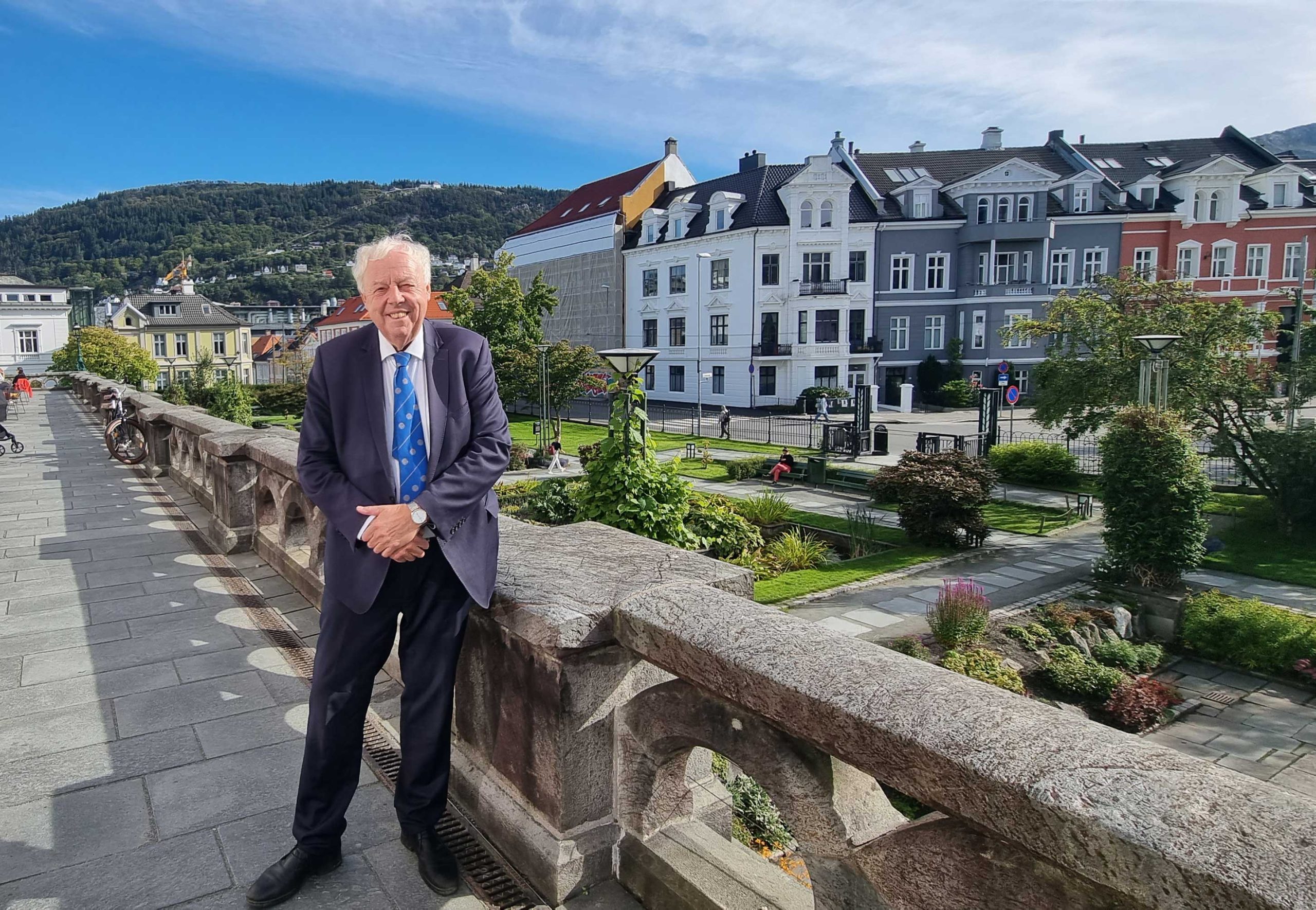Former president of Academia Europaea, Sierd Cloetingh, on his visit to the University of Bergen in September 2022.