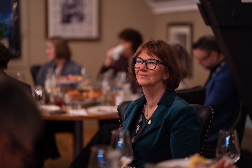AE-Bergen Hub director Lise Øvreås at the Arctic Frontiers conference 2026.